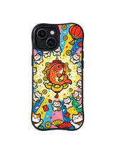 Fortune Fish Festival pattern on iPhone 15 case