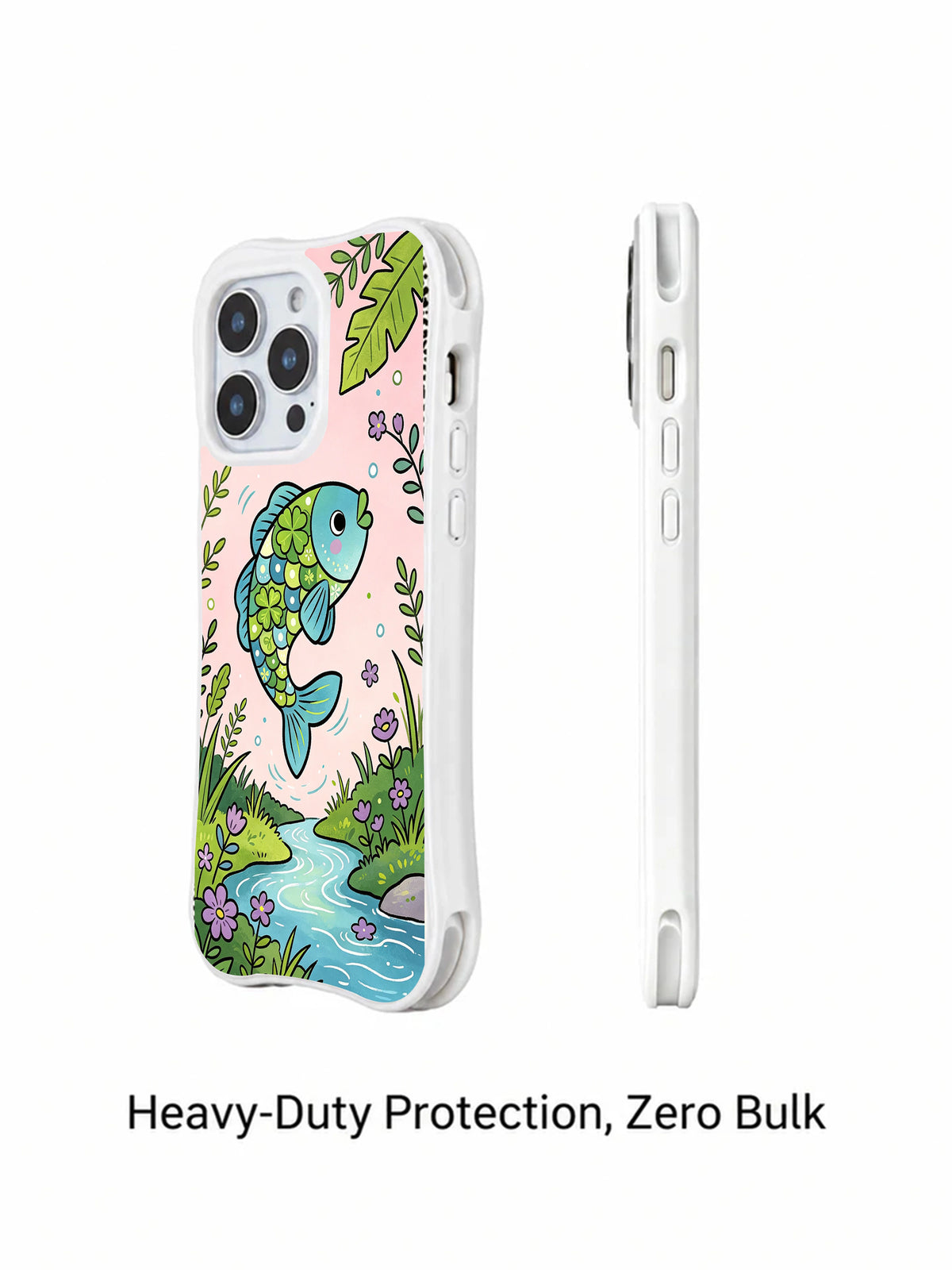 Lucky Clover Fish iPhone 14 Pro case – product view 3