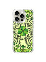 Clover Maze Medallion iPhone 14 Pro case pattern