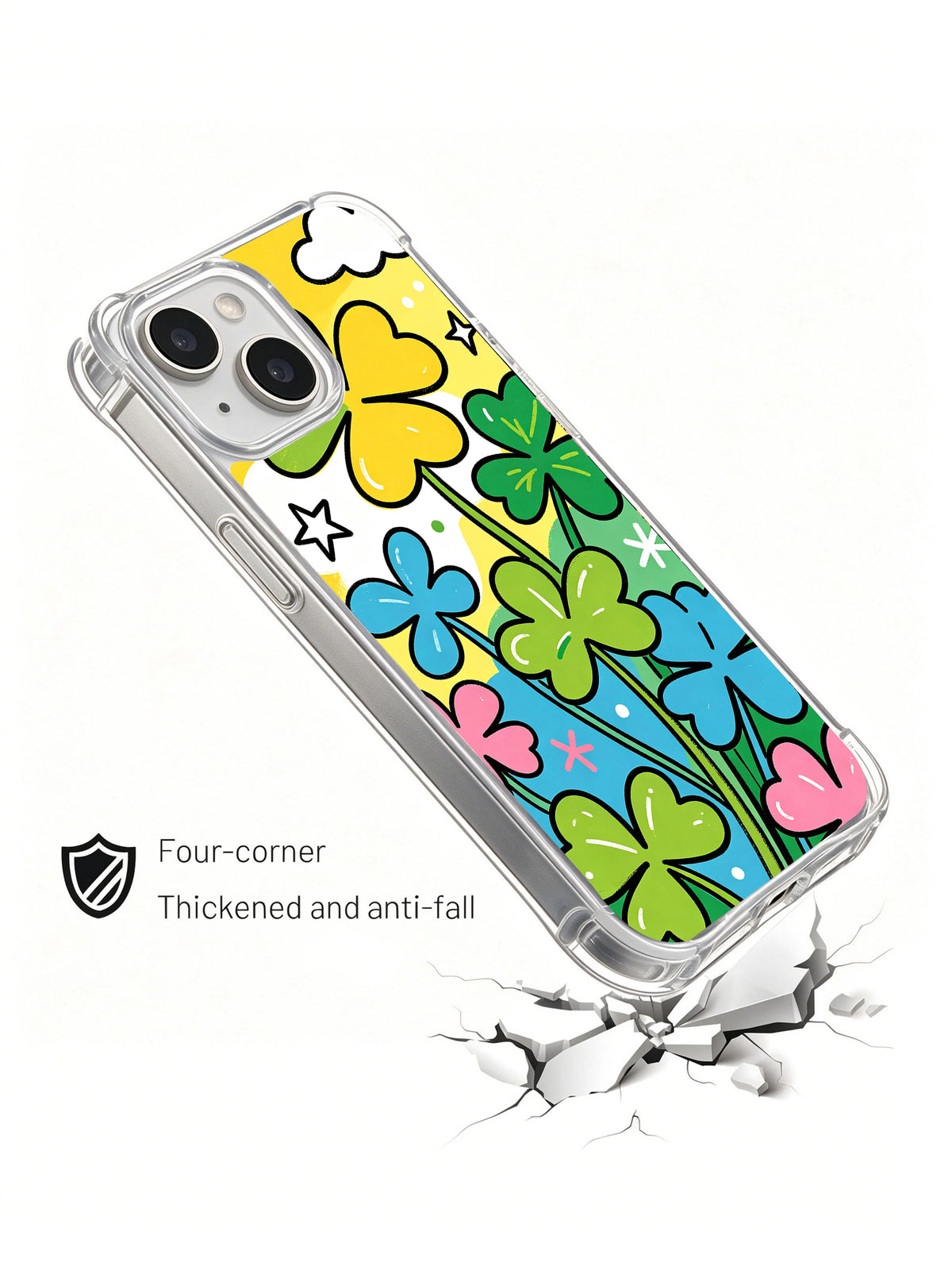 Lucky Clover Pilgrimage iPhone 14 case drop protection