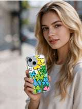 Lucky Clover Pilgrimage artist-designed iPhone 14 case lifestyle