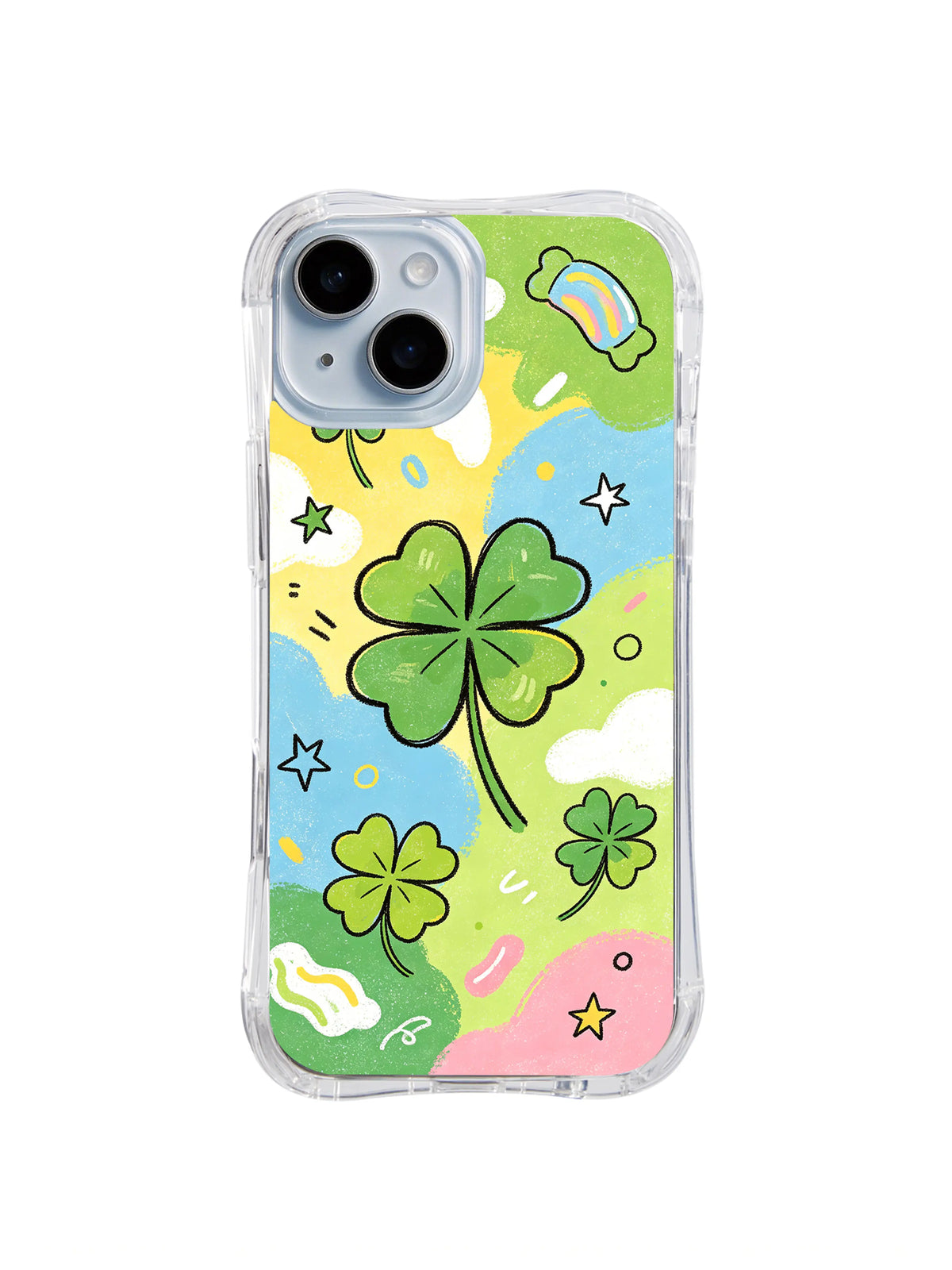 Clover Sky Dream pattern iPhone 14 case