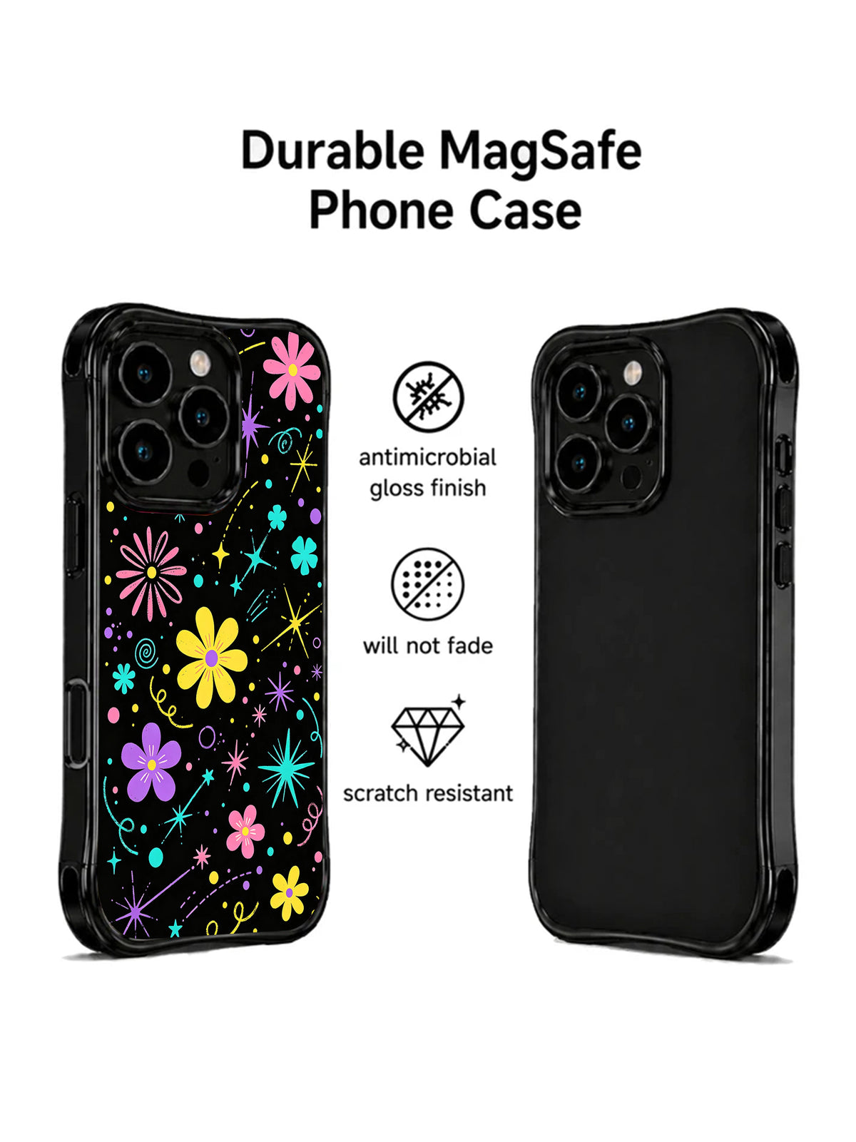 Lucky Flower Sparks floral case side view