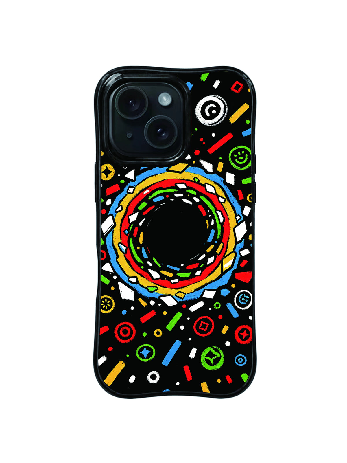 Lucky Portal abstract ring iPhone 15 Pro case