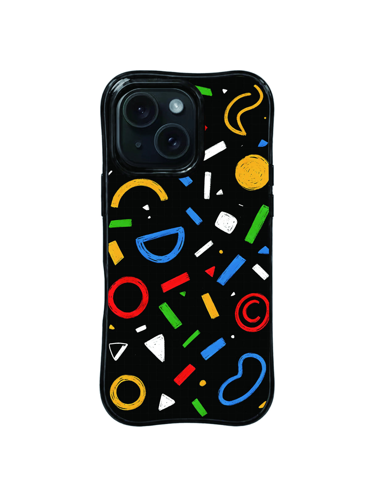 Open Shapes colorful symbol iPhone 15 Pro case