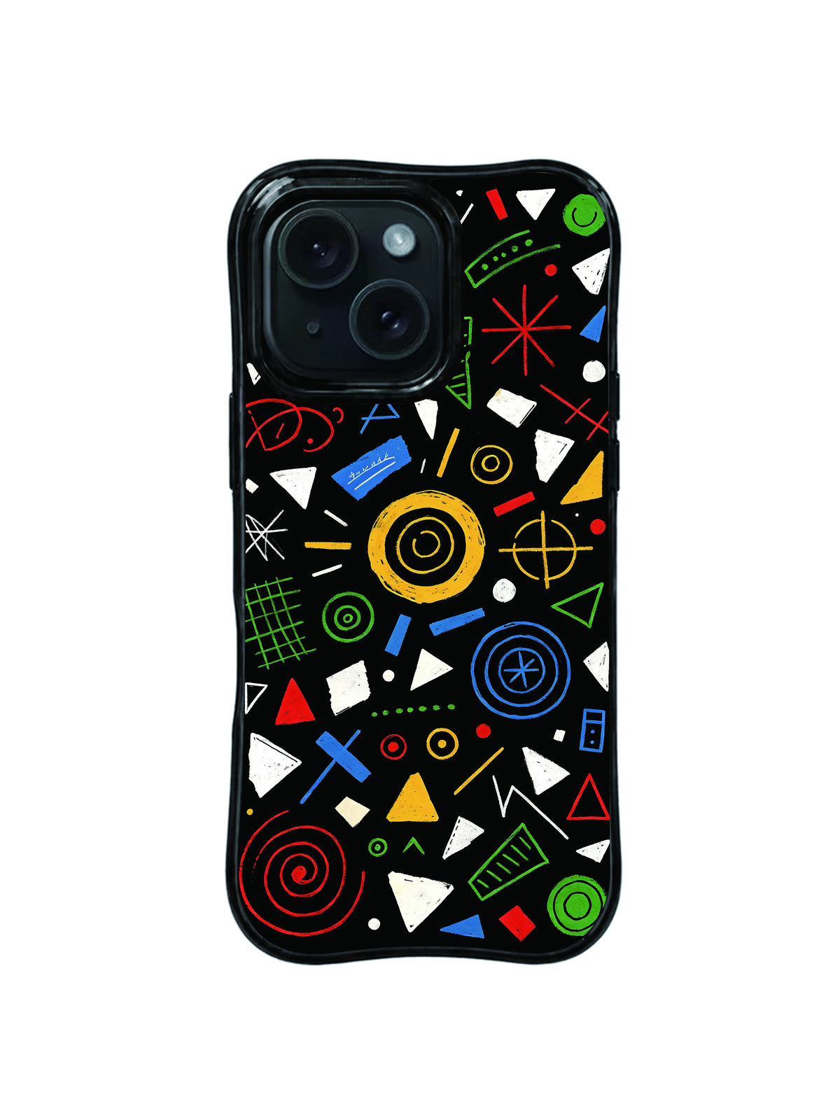 Sun Fragment Map hand-drawn iPhone 15 Pro case