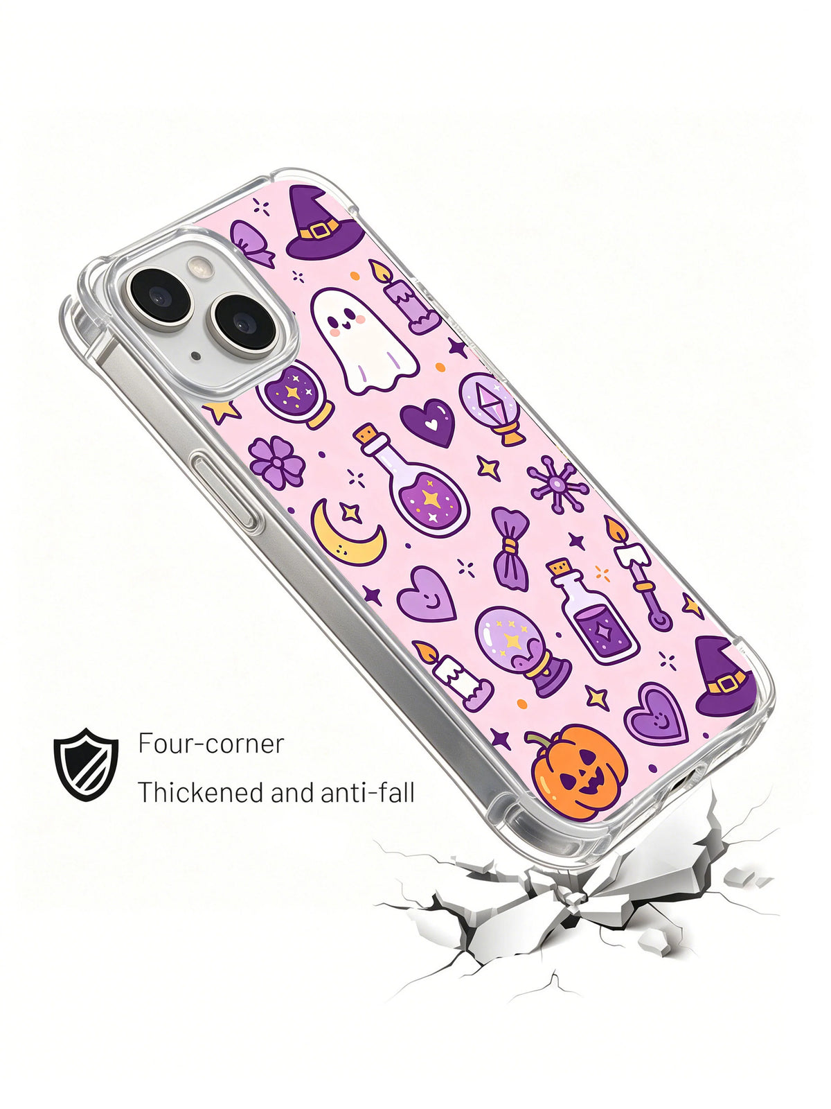 Violet Moonwick lucky Halloween phone case detail