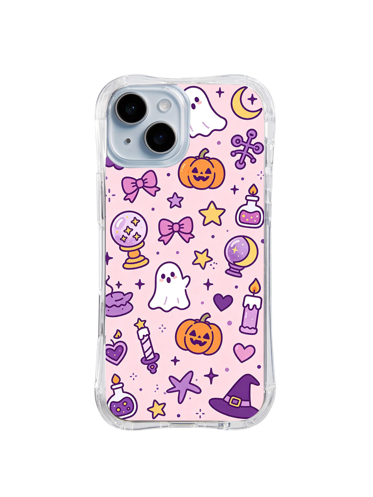 Moon Ghost Star Talismans pattern iPhone 14 Plus case