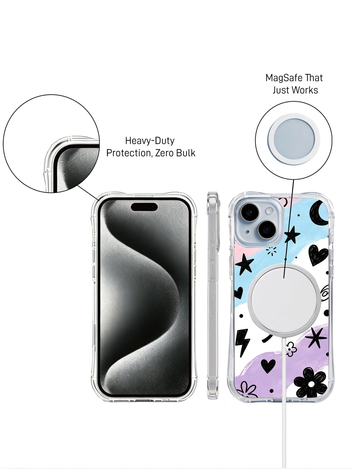 Supplied marketing graphic with unverified protection, fit or MagSafe statements