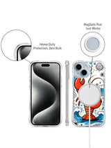Front, side and rear graphic with unsupported MagSafe and protection claims