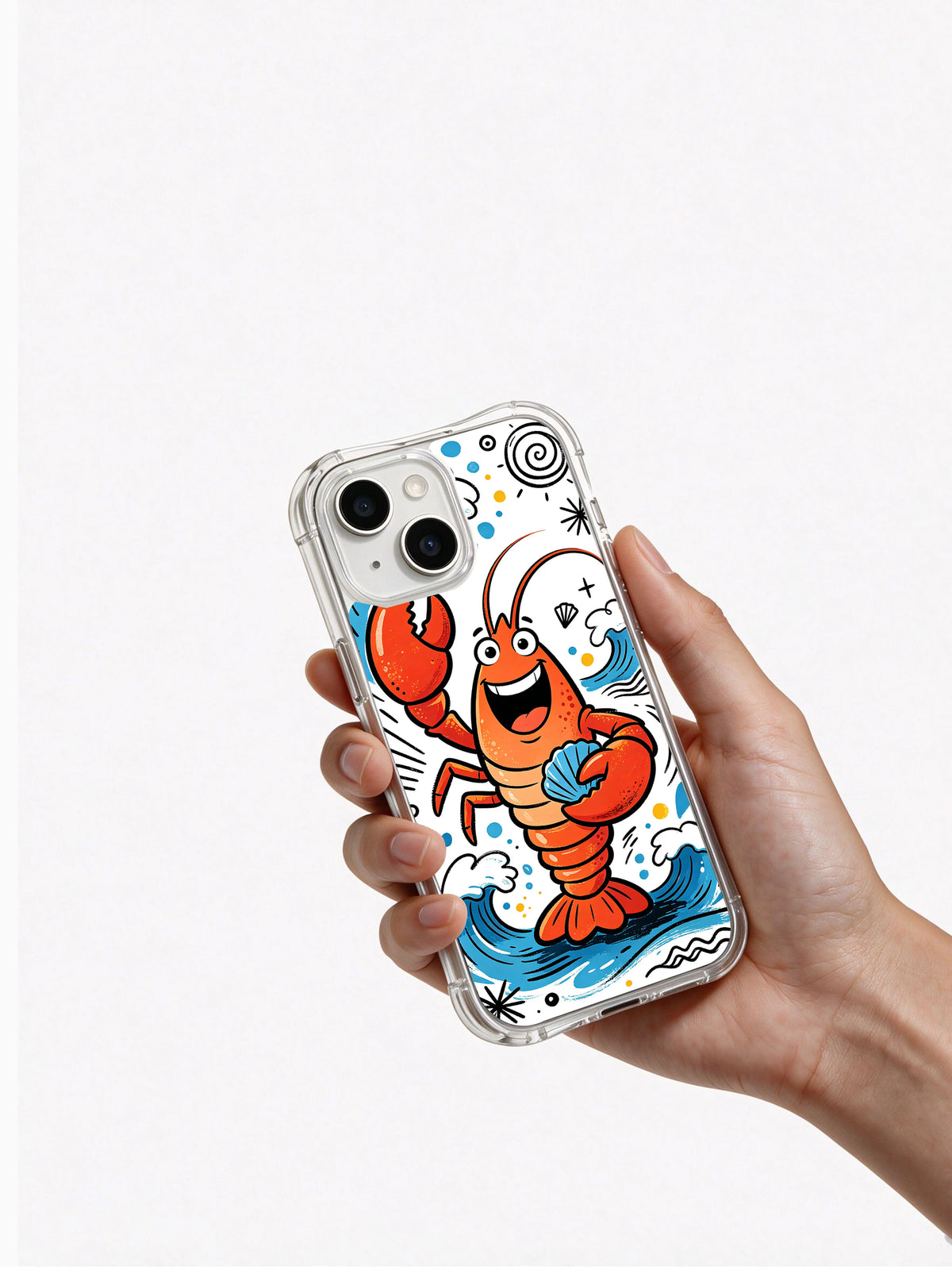 Handheld or product view of the Lucky Wave Lobster case