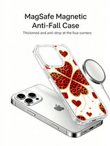 Lucky Wild Hearts leopard clover iPhone 16 Pro case view 2