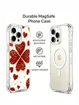 Lucky Wild Hearts leopard clover iPhone 16 Pro case view 3