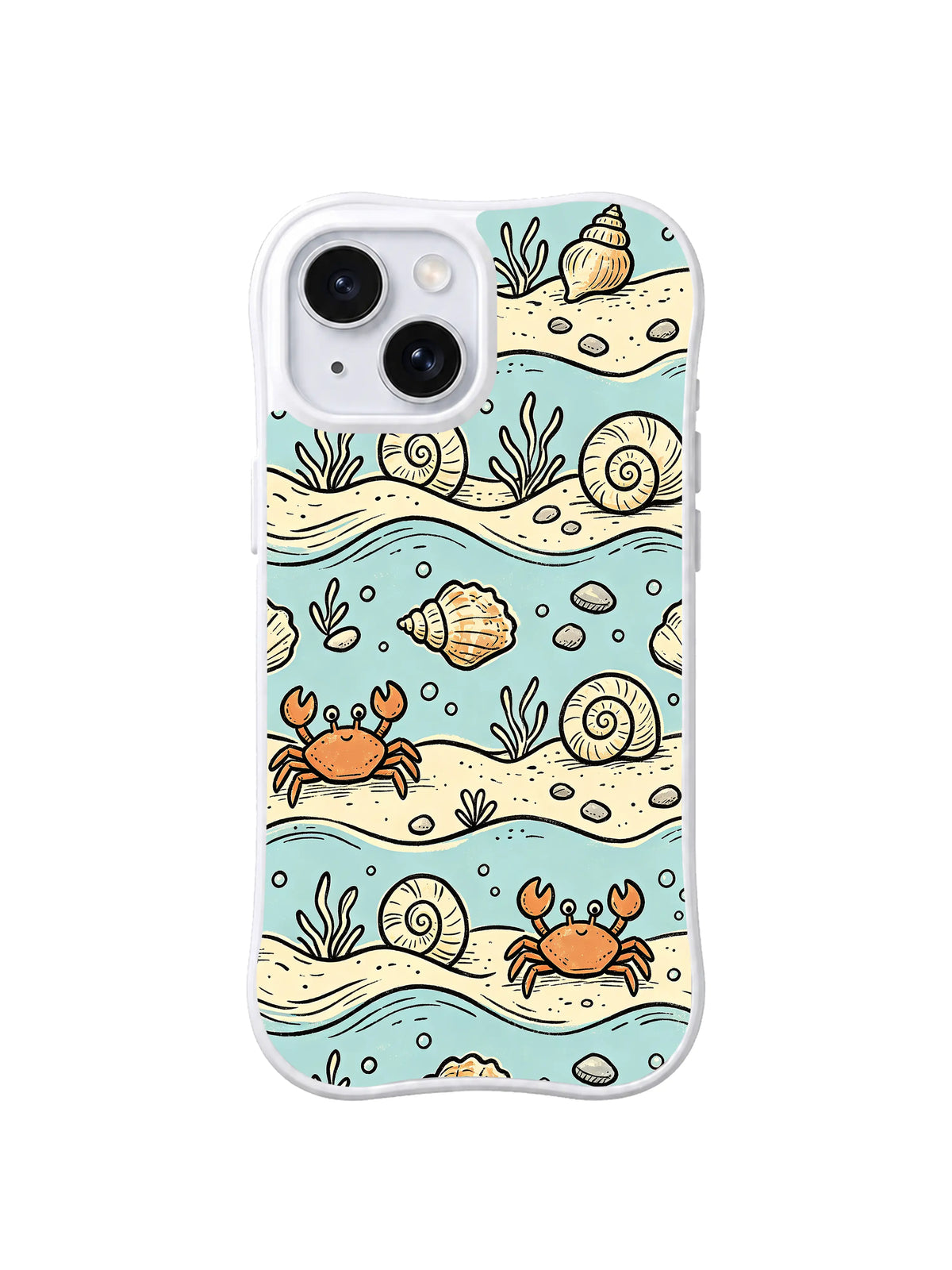 Sea Salt Hermit Trail pattern iPhone 14 Plus case