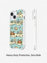 Hermit crab coastal iPhone 14 Plus case side profile