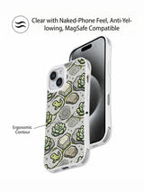Lizard succulent iPhone 14 Plus case contour view