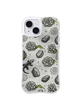 Stone Lizard Succulent pattern iPhone 14 Plus case
