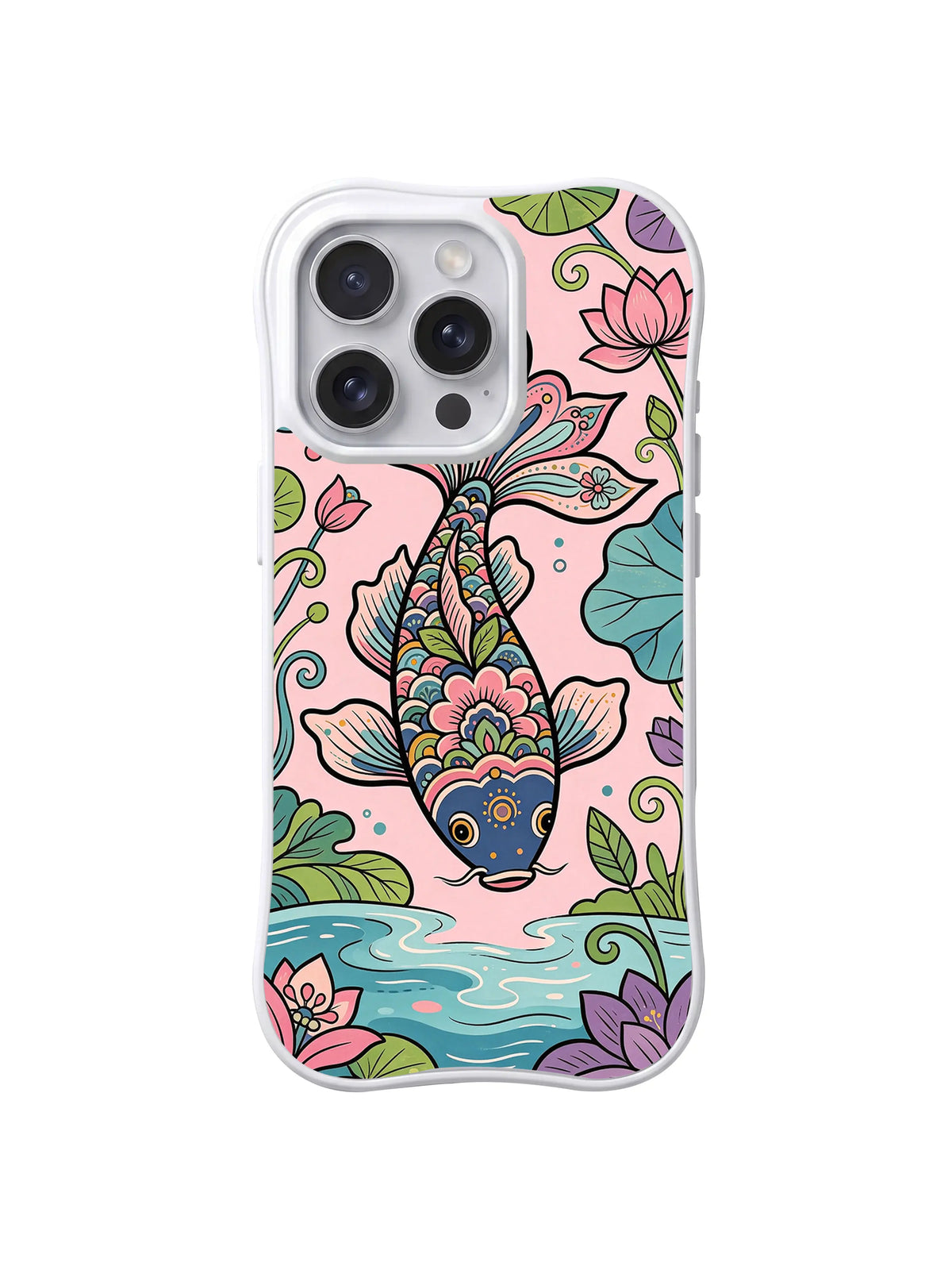 Petal Tide Parade pattern iPhone 14 Pro case