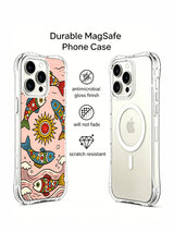Little Sun Fish Waves iPhone 14 Pro case side view