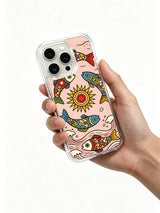 Little Sun Fish Waves iPhone 14 Pro case camera detail