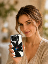 Artist-designed Midnight Color Symphony iPhone case lifestyle view