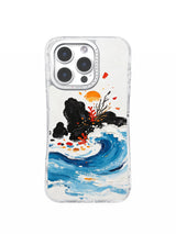 Ocean Memory Fragments iPhone 16 Pro Max case front view