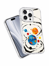 Colorful cosmic iPhone 16 Pro Max case detail