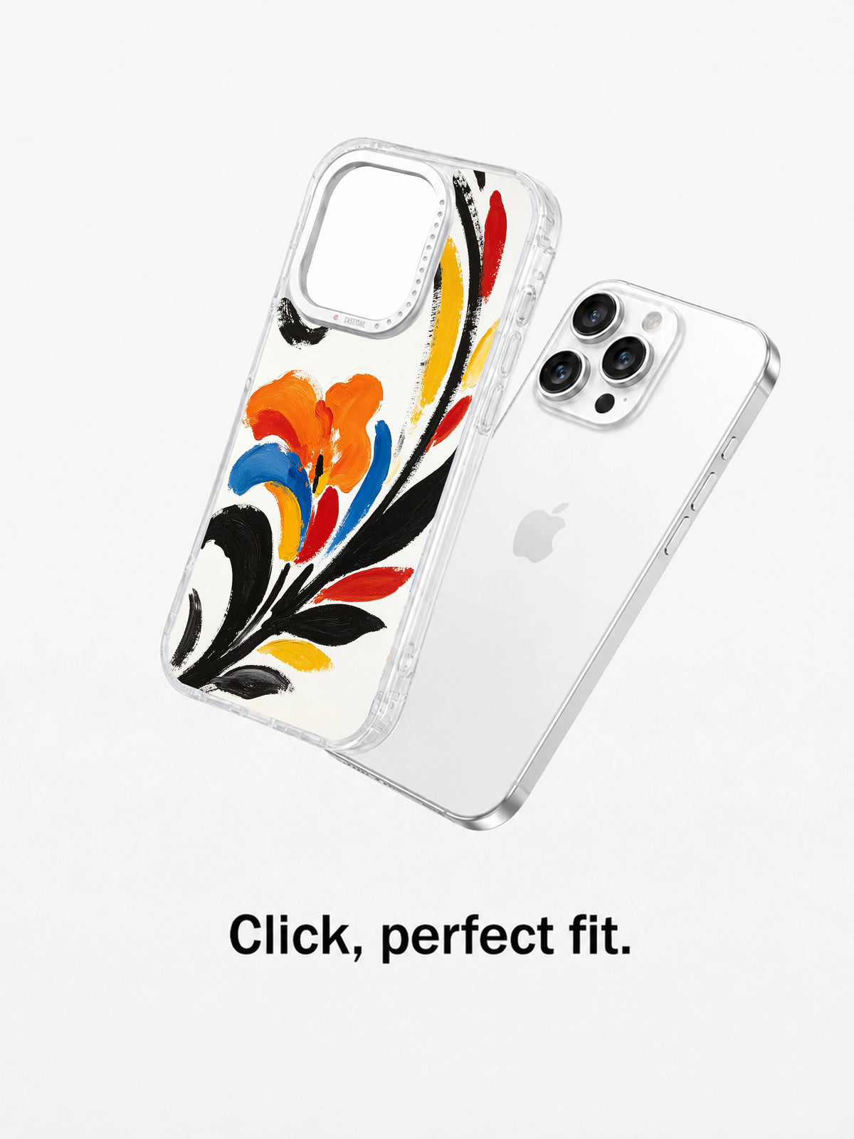 Modern flower phone case crystal camera frame detail