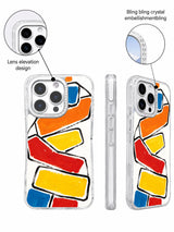 Artist designed geometric iPhone 16 Pro Max case angle