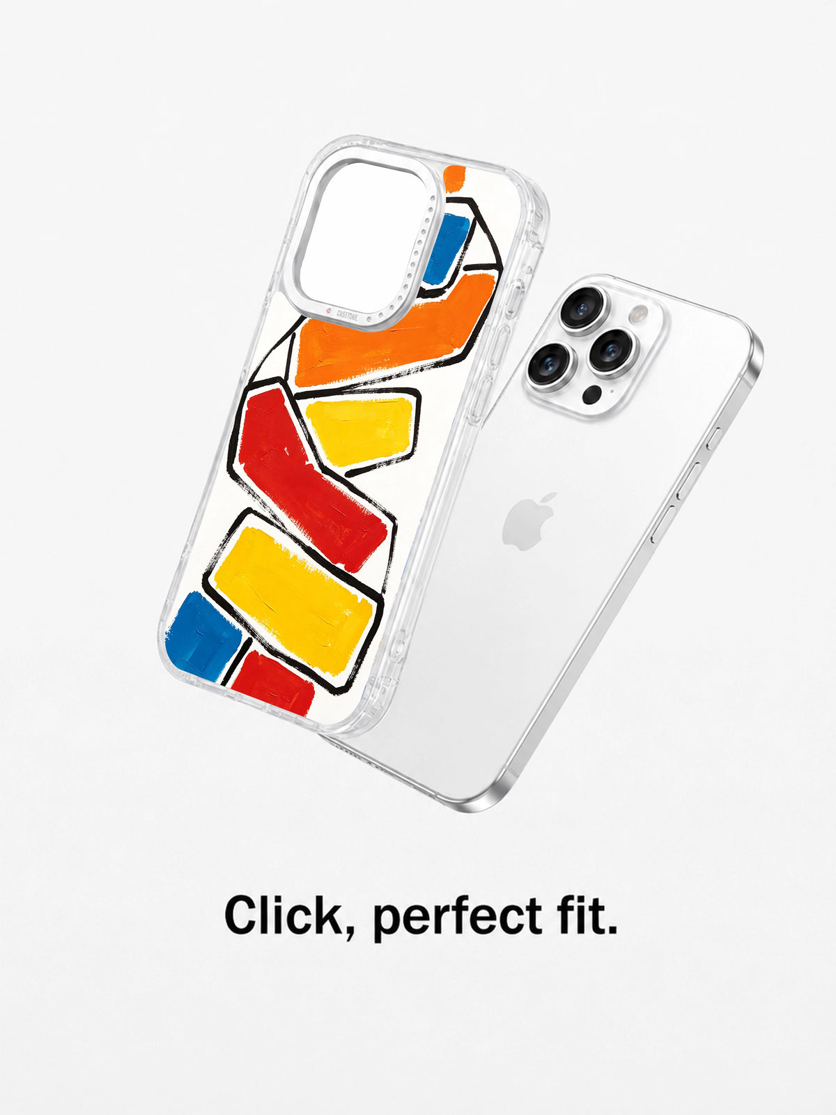 Color block phone case crystal camera frame detail