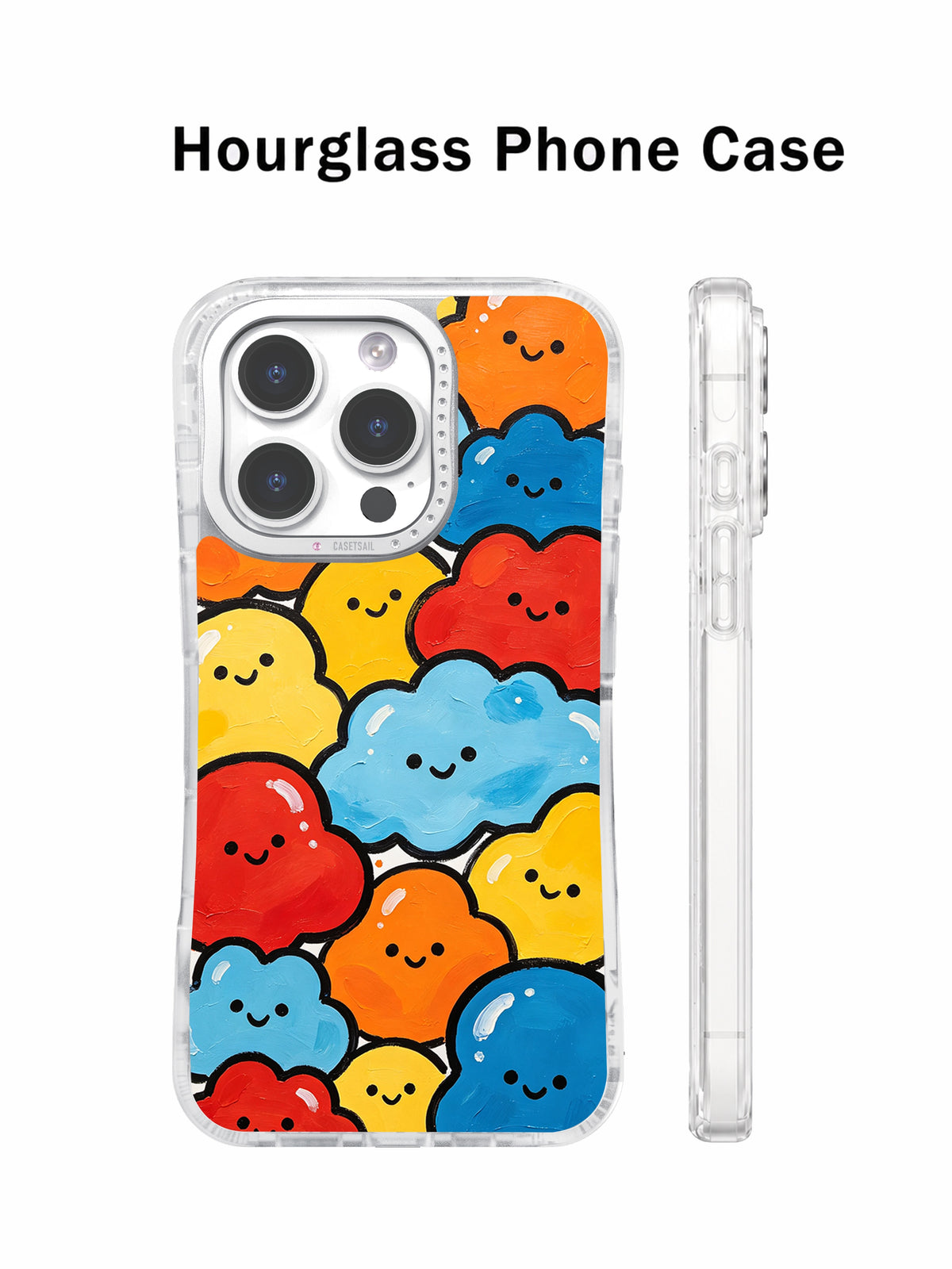Happy Little Shapes iPhone 16 Pro Max case artwork detail