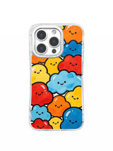 Happy Little Shapes iPhone 16 Pro Max case front view