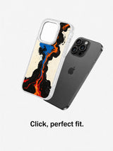 Intense Heart abstract iPhone 16 Pro Max case close-up