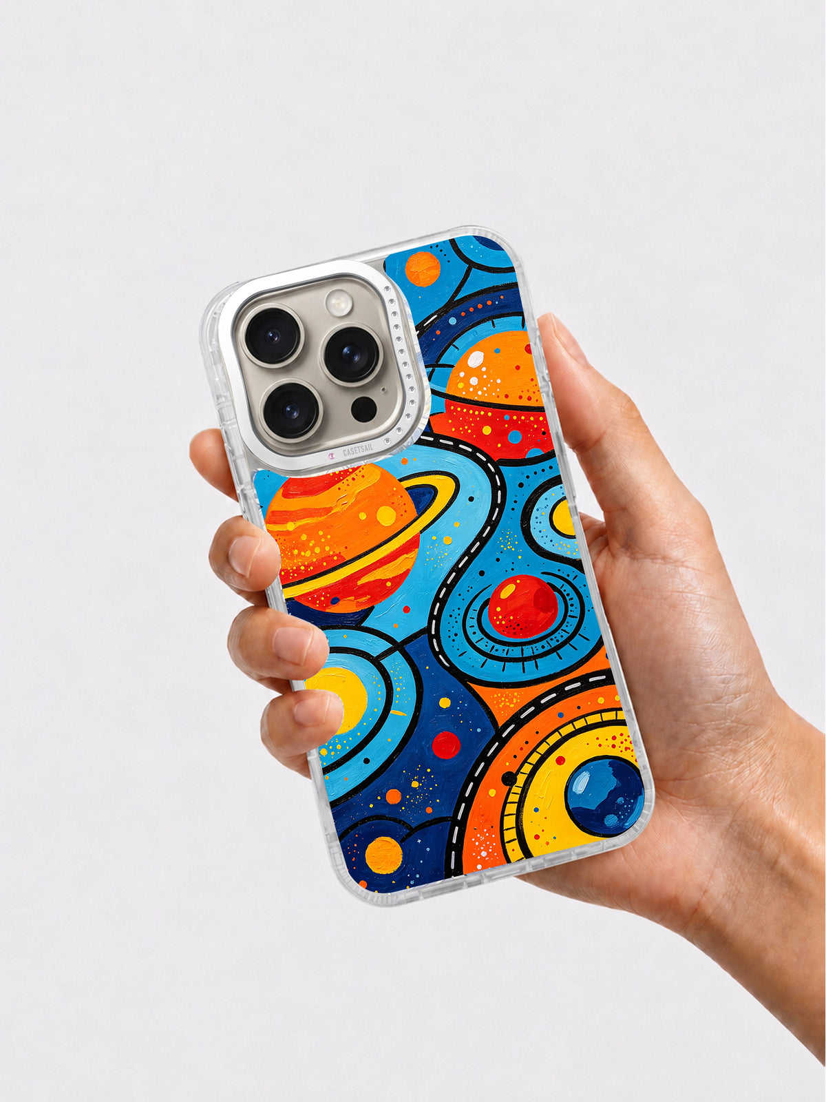 Future Playground iPhone 16 Pro Max case in hand