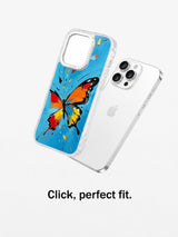 Abstract Butterfly Energy iPhone 16 Pro Max case close-up