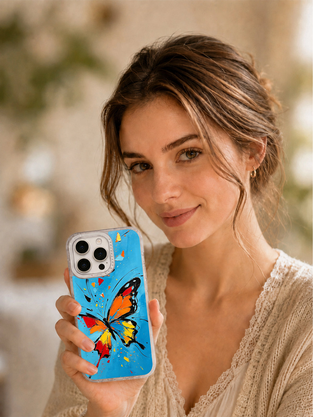 Abstract Butterfly Energy iPhone 16 Pro Max case gallery image