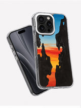 Wild Desert Rhythm iPhone 16 Pro Max case angled view