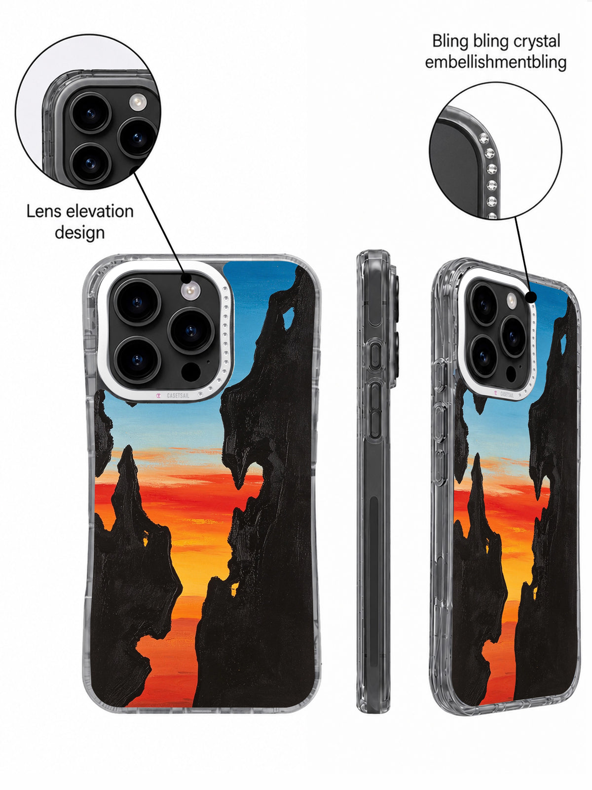 Wild Desert Rhythm iPhone 16 Pro Max case lifestyle view
