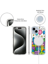 Magic Balloon City iPhone 14 case precise fit