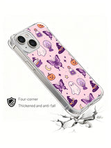 Cute ghost and pumpkin butterfly phone case detail