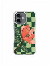 Pistachio Garden Lift pattern on an iPhone 17 case by Marnie Bellwick
