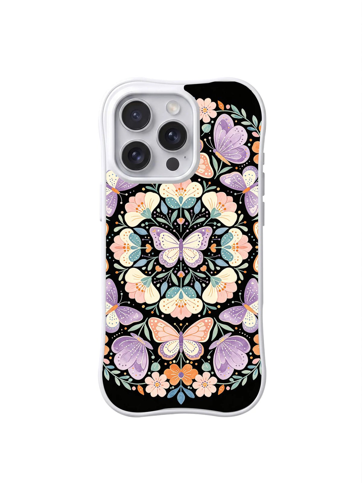 Mandala Wing Garden pattern iPhone 15 Pro case