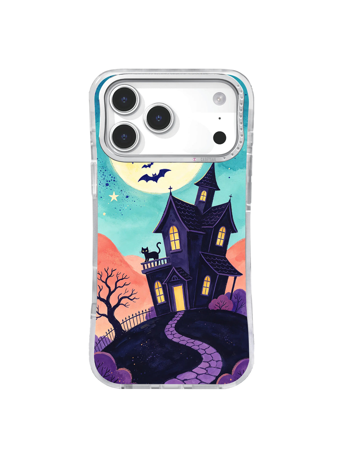 Black Cat Parapet dark academia iPhone 17 Pro case
