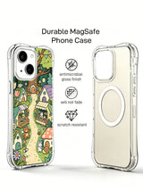 Maple Deer Thanksgiving Waltz iPhone 14 Plus case angled view