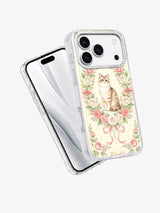 Coquette Flower Cat phone case side view