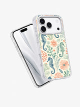 Coral Seahorse Garden iPhone 17 Pro case view 3