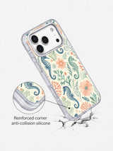 Coral Seahorse Garden iPhone 17 Pro case view 5