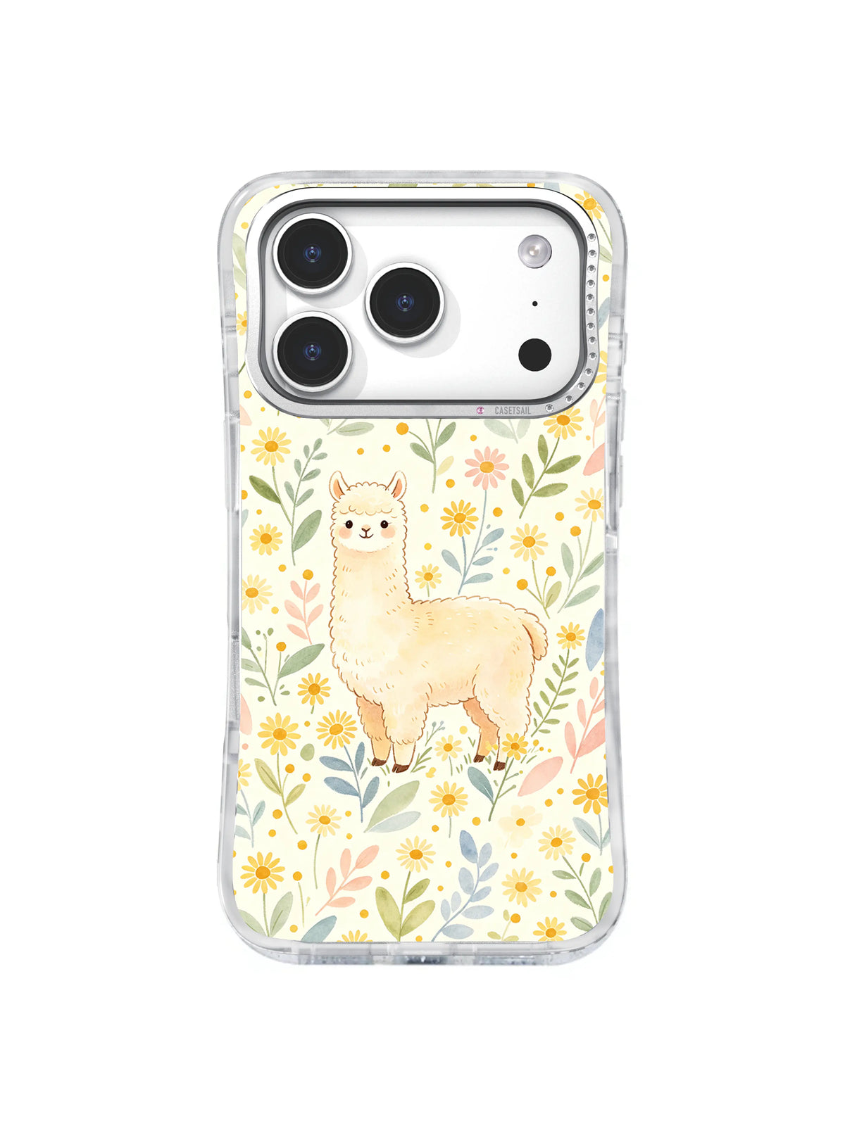 Alpaca Meadow Pair pattern for Daisy Alpaca Picnic iPhone case