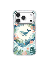 Ocean Garden Whale iPhone 17 Pro case front view
