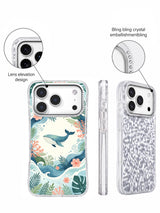Ocean Garden Whale iPhone 17 Pro case protective design